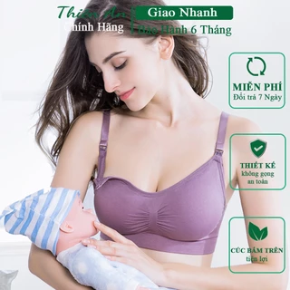 Áo lót bầu cho con bú không gọng co dãn 4 chiều, Áo ngực cho con bú mở nắp chống chảy xệ Thiên An