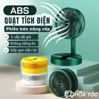 Quạt tích điện mini gấp gọn, quạt để bàn cấp độ gió cao cấp - VH