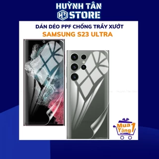 Dán dẻo PPF s23 ultra trong suốt hoặc nhám chống bám vân tay bảo vệ điện thoại mua 1 tặng 1 huỳnh tân store