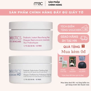 Pad làm sạch tẩy da chết Glowbiotics Clarifying Pad/ Probiotics Resurfacing Hàng Công Ty - Mecskincare