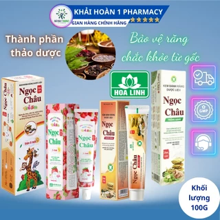 Kem đánh răng dược liệu NGỌC CHÂU giúp bảo vệ lợi và giữ răng chắc khoẻ từ gốc hiệu quả - Tuýp 100g