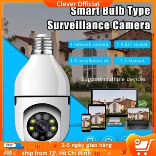 Camera PTZ bóng đèn FHD 1080p Rõ nét, Có đèn Led chiếu sáng ban đêm, Xoay 360đ, Đàm thoại 2 chiều