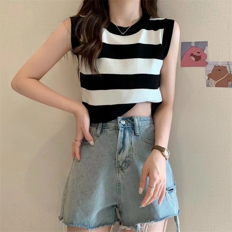 Áo BALO QC chất len lông thỏ mềm mịn, áo len sát nách nữ croptop