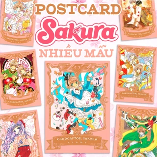 Postcard SAKURA THỦ LĨNH THẺ BÀI xinh xắn nhiều mẫu - CARDCAPTOR SAKURA - Postcard anime manga xinh đẹp