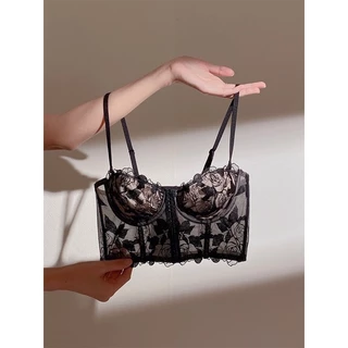 Áo bra ren cúp ngực Áo Lót Bralette Có gọng nâng ngực mềm Corset nữ Cooc xê ren Sexy gợi cảm Quyến rũ Dailywear cao cấp