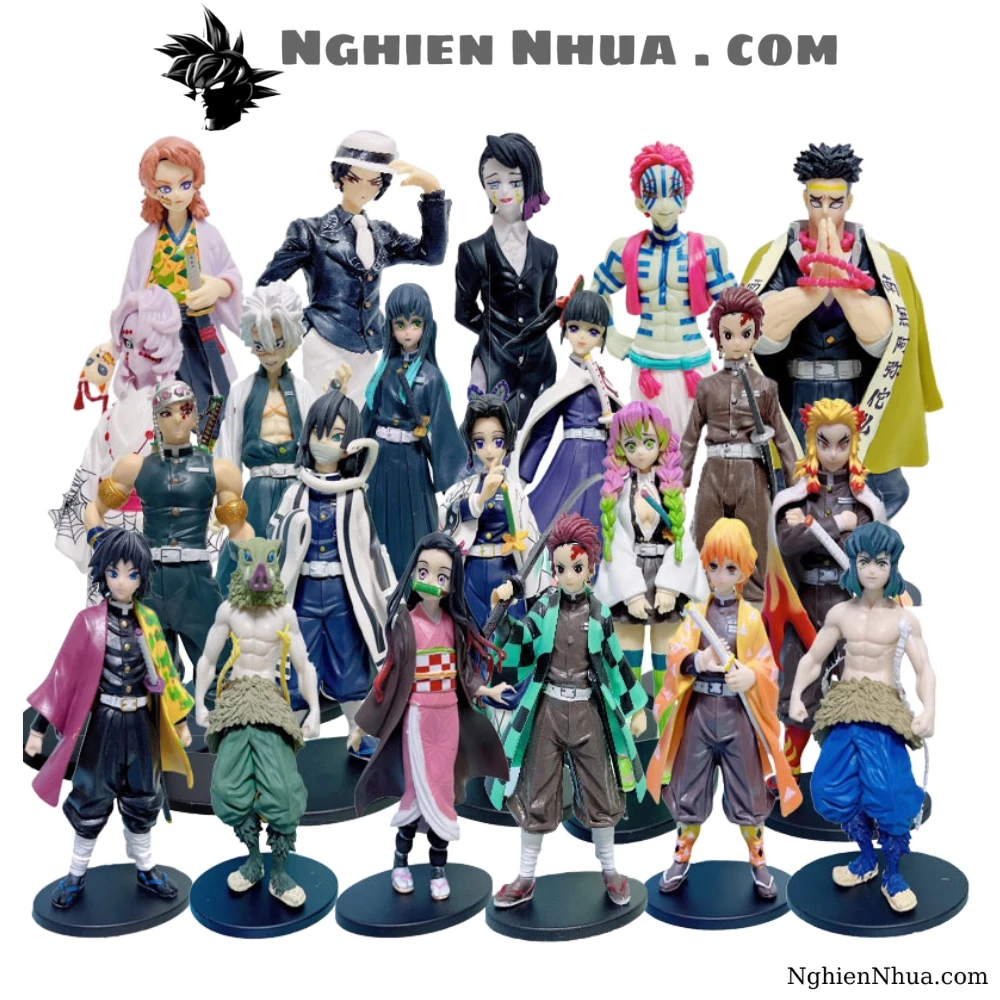 Mô hình Kimetsu no Yaiba bộ nhân vật - Figure Kimetsu No Yaiba - Vỏ Hộp màu