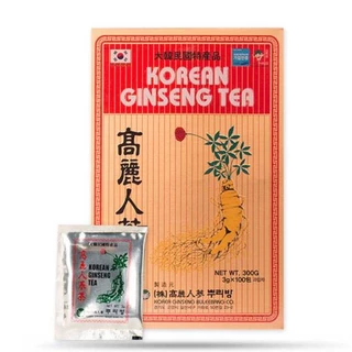 [ HỘP 100 GÓI] Trà Sâm Hàn Quốc Hộp Sộc Giấy Korean Ginseng Tea - Hộp 100 Gói