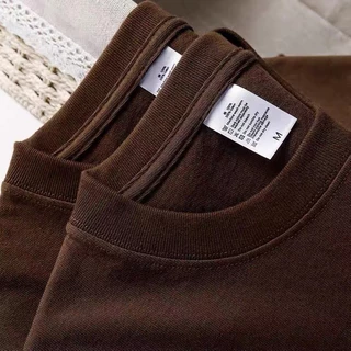 Áo phông áo thun unisex nam nữ màu nâu 100% cotton mềm mịn mùa hè siêu mát đủ size đủ màu đến 3XL