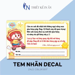 100 Nhãn dán, tem decal có keo sẵn cám ơn shiper, Quay Video Kiểm Tra Đơn Hàng mẫu 2