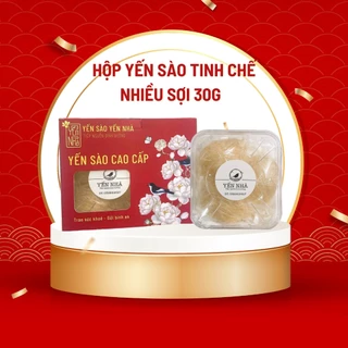 Tổ yến sào tinh chế nguyên chất 2 mặt sợi + nguyên liệu chưng Yến - Yến Nhà