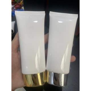 Tuýp nhựa đựng mỹ phẩm 50ml,100ml nắp xi vàng, xi bạc