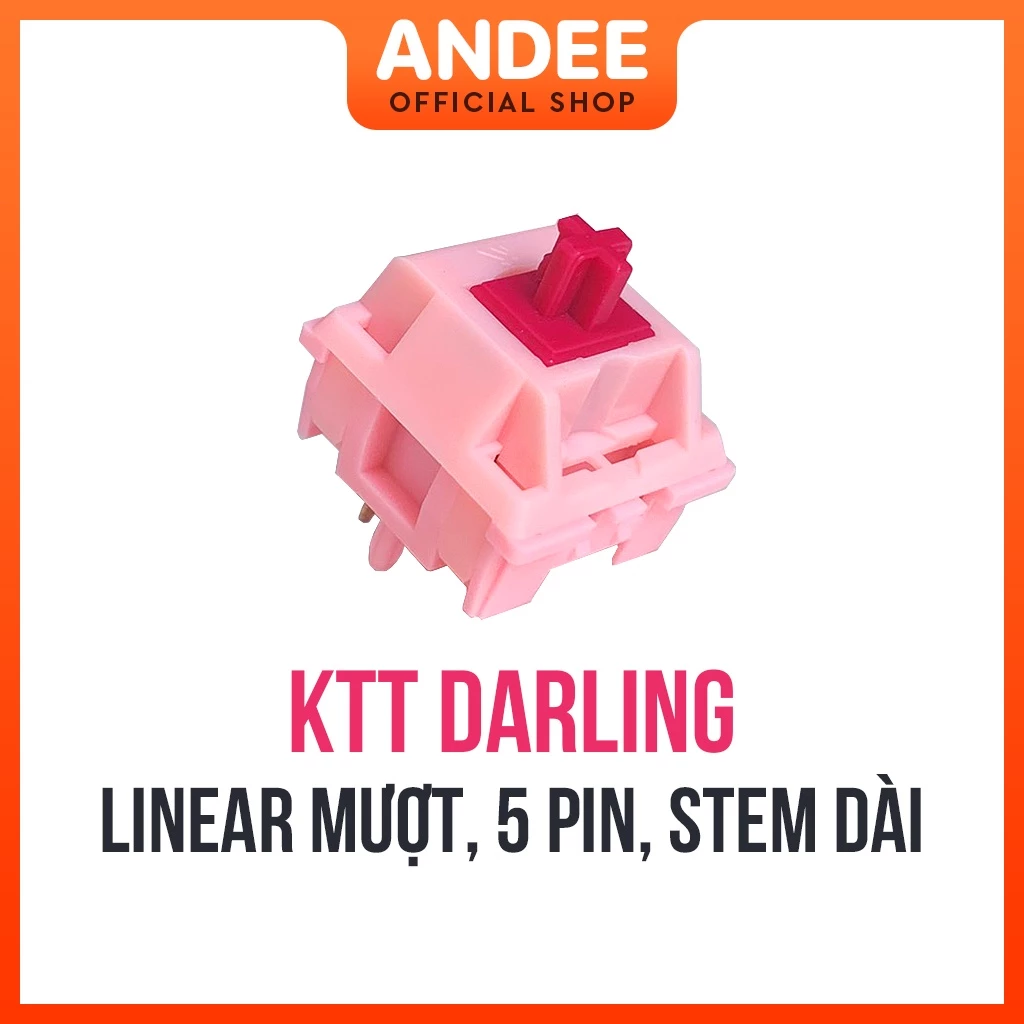KTT Darling switch bán lẻ công tắc phím cơ tuyến tính lò xo 45g có lube sẵn siêu mượt