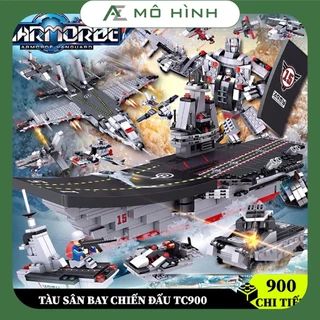 [900 CHI TIẾT] Đồ chới lắp ghép lego Tàu chiến TC900, bộ xếp hình lego lắp ghép mô hình máy bay robot, đồ chơi cho bé