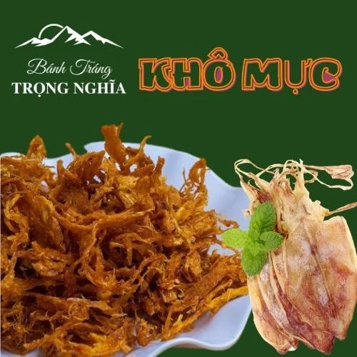 [150G]-Khô Mực Xé Cay Trộn Bánh Tráng Trọng Nghĩa