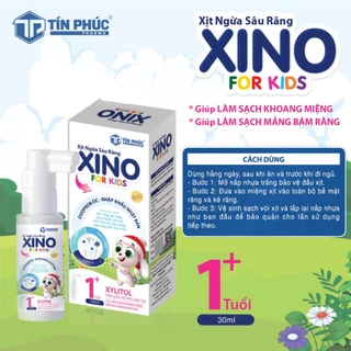 Xịt ngừa sâu răng Xino cho trẻ em - Tín Phúc Pharma - Làm sạch khoang miệng, ngừa sâu răng (Chai 30ml)