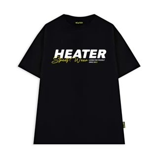 Áo thun local brand unisex Heater Studio Form rộng tay lỡ / Màu Đen - HD3341