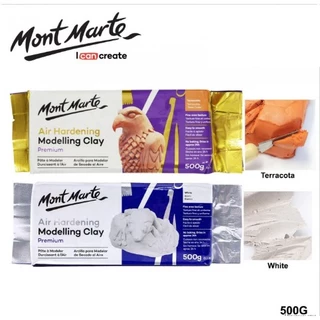 Đất sét tự khô Mont Marte 500g - màu trắng/nâu đỏ