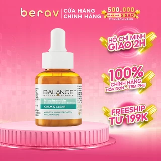 Serum Giảm Mụn, Mờ Thâm Balance CALM & CLEAR Active Formula Niacinamide 30ml