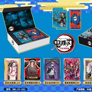 (FULL BOX) Hộp Thẻ Bài Anime Kimetsu No Yaiba ảnh thẻ nhân phẩm ngẫu nhiên chibi xinh xắn giá rẻ