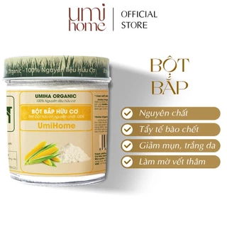 Bột Bắp làm đẹp hữu cơ UMIHOME nguyên chất 135G | Đắp mặt nạ làm trắng da, loại bỏ mụn thâm nám hiệu quả