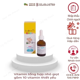 Buonavit Baby - Vitamin Tổng Hợp Nhỏ Giọt Giúp Bồi Bổ Cơ Thể, Tăng Hấp Thu Cho Trẻ - Lọ 20ml