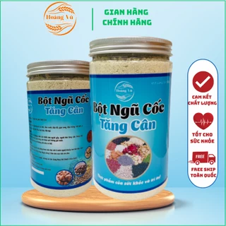 Bột ngũ cốc tăng cân Hoàng Vũ hiệu quả cung cấp dinh dưỡng cho người gầy hũ 500gr