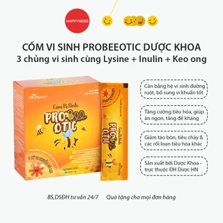 Cốm vi sinh Probeeotic Dược Khoa - Bổ sung lợi khuẩn và men tiêu hóa cho bé - Hộp 20 gói men vi sinh