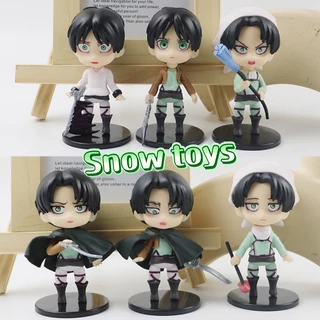 Mô hình Attack On Titan - AOT - Đại chiến Titan - Eren Yeager & Levi Ackerman - Cao khoảng 10cm - Bán lẻ