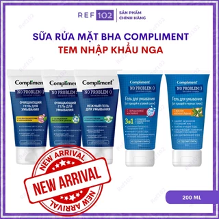 Sữa rửa mặt BHA Compliment No Problem TRÀM TRÀ VÀ 3IN1 chứa BHA Làm Sạch Giảm Mụn Giảm Khô Da [Tem NK Chính Hãng]