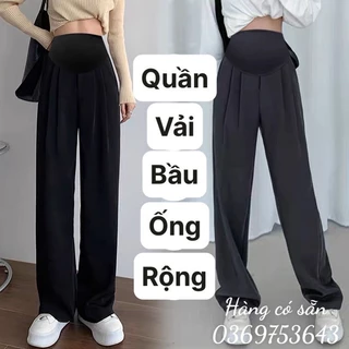 có sẵn: quần skinny ống rộng siêu xinh cho mẹ bầu, quần vải bầu xinh