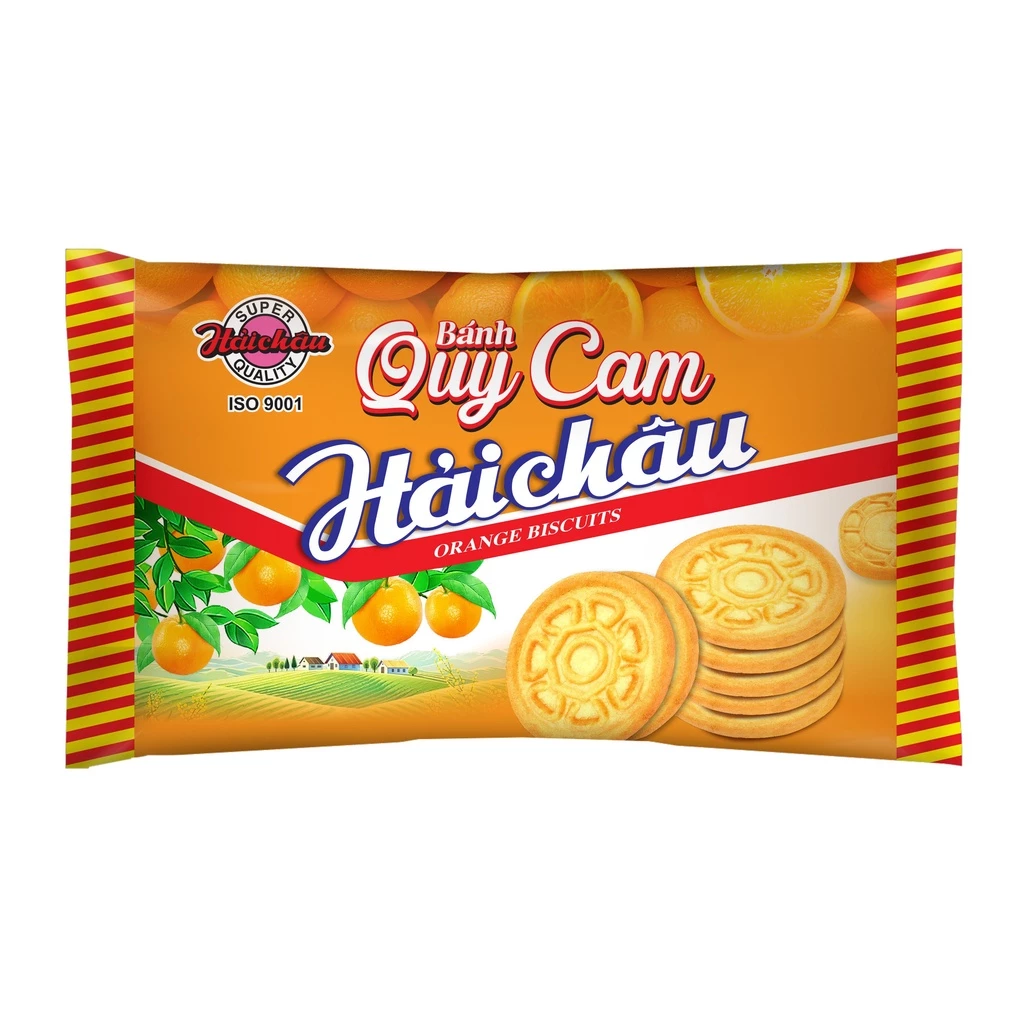 Bộ Bánh quy cam chính hãng Hải Châu - 123g