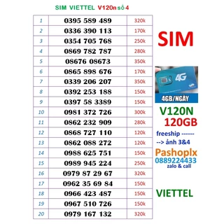 Sim 10 số đẹp viettel 4g số 4