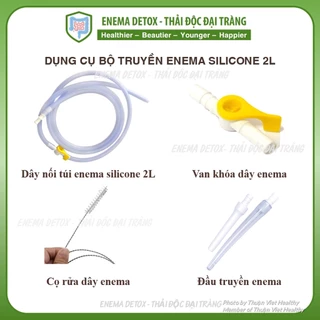 Bán lẻ dụng cụ thải độc đại tràng, dụng cụ enema, túi silicone 2l, dây truyền thải độc đại tràng, cọ rửa dây enema detox