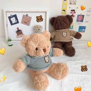 Gấu bông Teddy áo len, Gấu bông Teddy đôi váy yếm