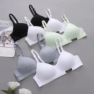 Áo Ngực Nữ Sinh Chất Cotton Không Gọng Ôm Ngực Mút Mềm A15