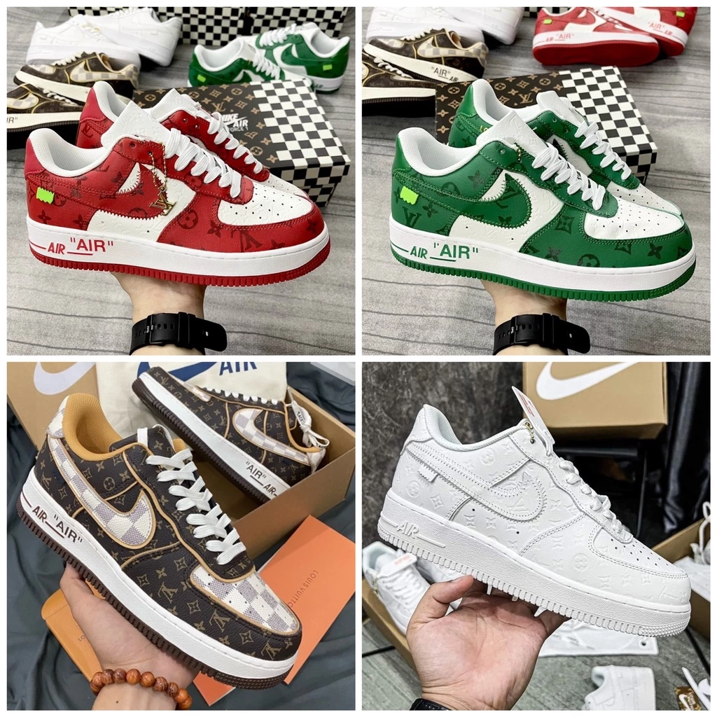 Giày Nike_LV AF1, Giày Air Force 1 LV 3 Phiên Bản Màu Sắc Nam Nữ Thể Thao Thời Trang Hàng Cao Cấp Hàng Đẹp Full Box Đủ S