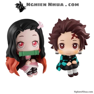 Mô hình Kimetsu No Yaiba figure Demon Slayer Tanjirou Nezuko bản chibi cao 9cm siêu dễ thương figure thanh gươm diệt quỷ