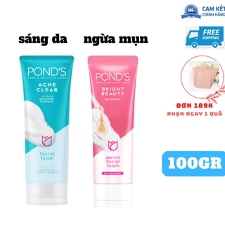 Sữa Rửa Mặt Sạch Sâu trắng da Ngừa Mụn Pond's Acne Clear 100gr