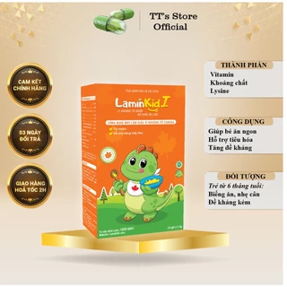 LaminKid I (Hộp 20 gói) Giúp trẻ ăn ngon, tăng cân tự nhiên, tăng sức đề kháng [Cốm ăn ngon cho bé Lamin Kid]