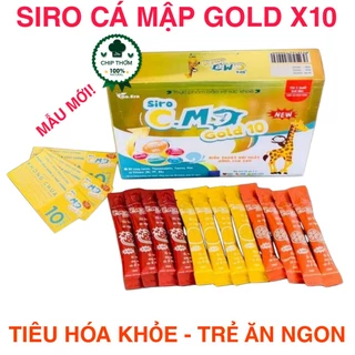 Siro cá mập Gold 10 - Hộp 30 gói mẫu mới 3 vị