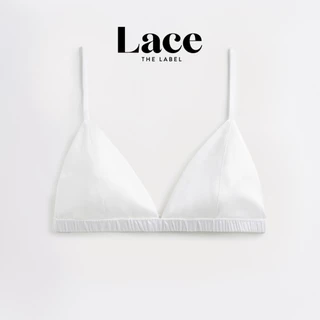 Áo lót Satin Trắng kèm đệm mỏng Lace.thelabel