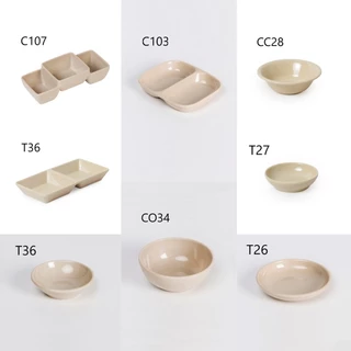 Chén Chấm Nhựa Melamine Cao Cấp Màu Nâu Bóng