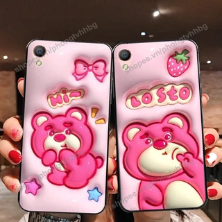 Ốp lưng Oppo A35 / F1 / A37 / Neo 9 / F1 Plus GẤU DÂU LOTSO cực hot hit, mẫu hot cute rẻ cực đẹp