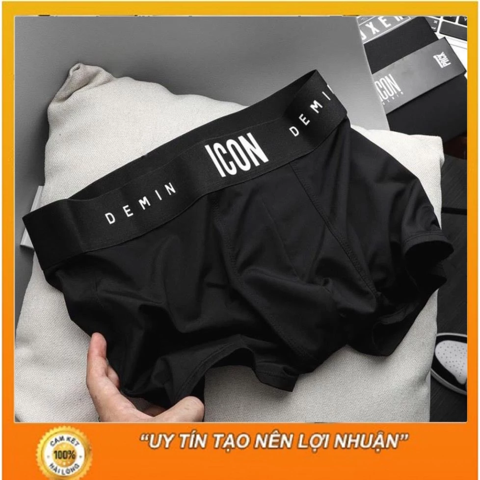 Quần lót nam, quần boxer ICON chất thun lạnh mềm mịn siêu mát, thấm hút mồ hôi