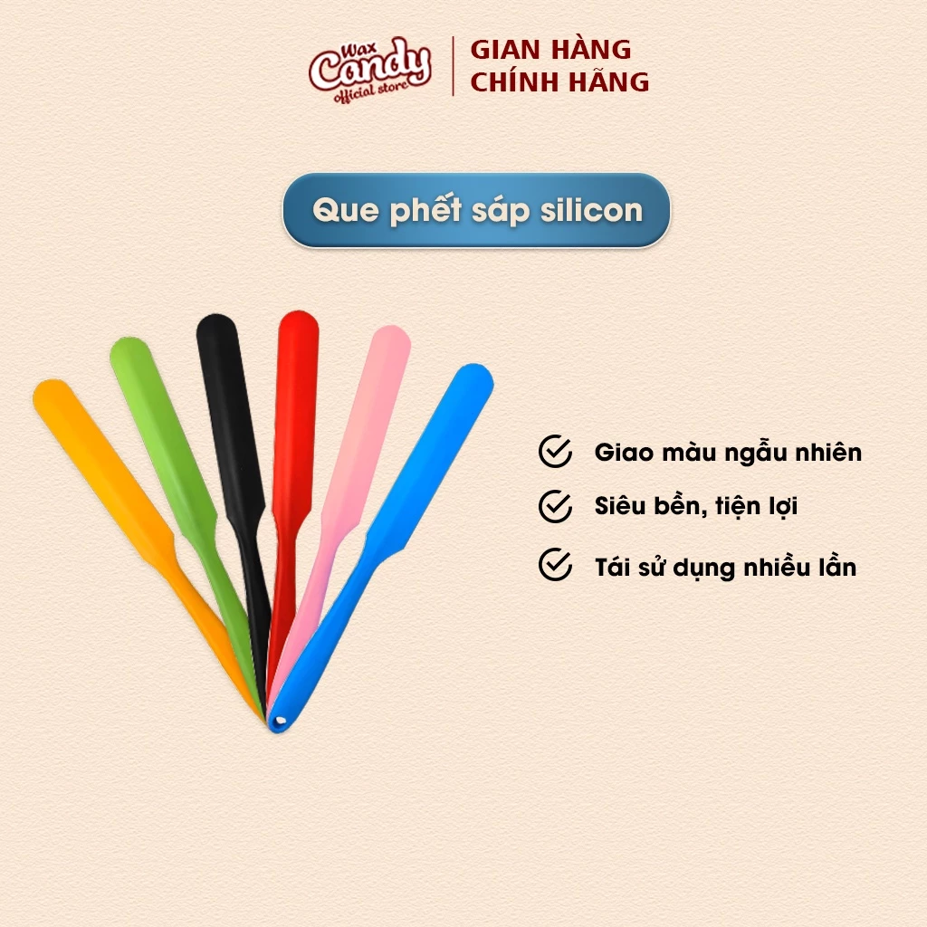 Que Phết Sáp Silicon Siêu Bền, Tái Sử Dụng Nhiều Lần