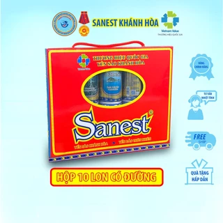 Nước Yến Sào Khánh Hòa Sanest - Hộp 10 lon 190ml