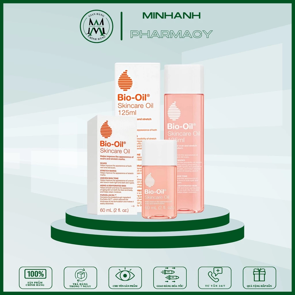 Tinh dầu chống rạn da bà bầu bio oil scar làm hết rạn da mờ sẹo hết thâm da khi mang thai và sau sinh.