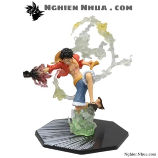 Mô hình Luffy gear 2 haki hàng thường đế không chữ - Bộ Fzero - ONE PIECE - No Box