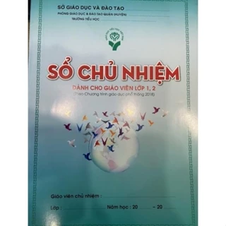 Sổ Chủ Nhiệm lớp 1,2 và 3,4,5 TT28/2020.