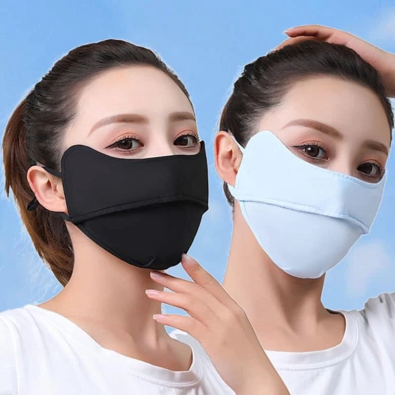 Khẩu Trang Vải Chống Nắng Tia UV🍒FREESHIP🍒Khẩu Trang Chống UV Bản OMBRE Cho Gò Má Cao Chống Nám Mới